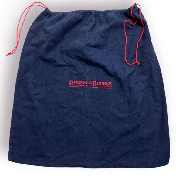 Dooney & Bourke Vintage‎ Handbag/Crossbody Bag Navy/Tan All Weather Leather - Picture 6 of 6